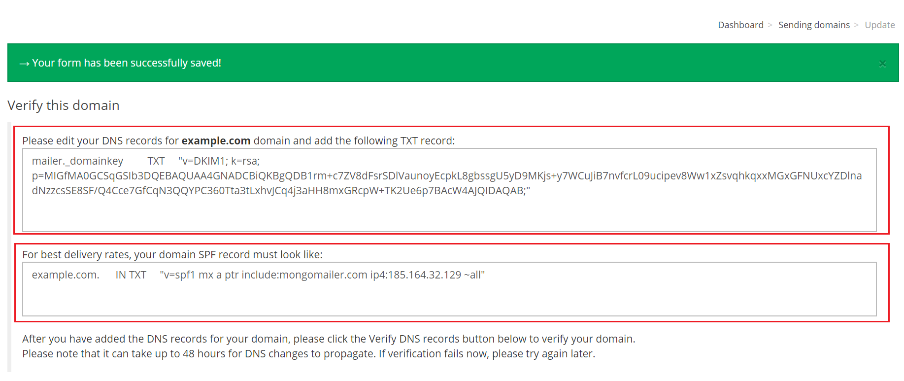 DNS records