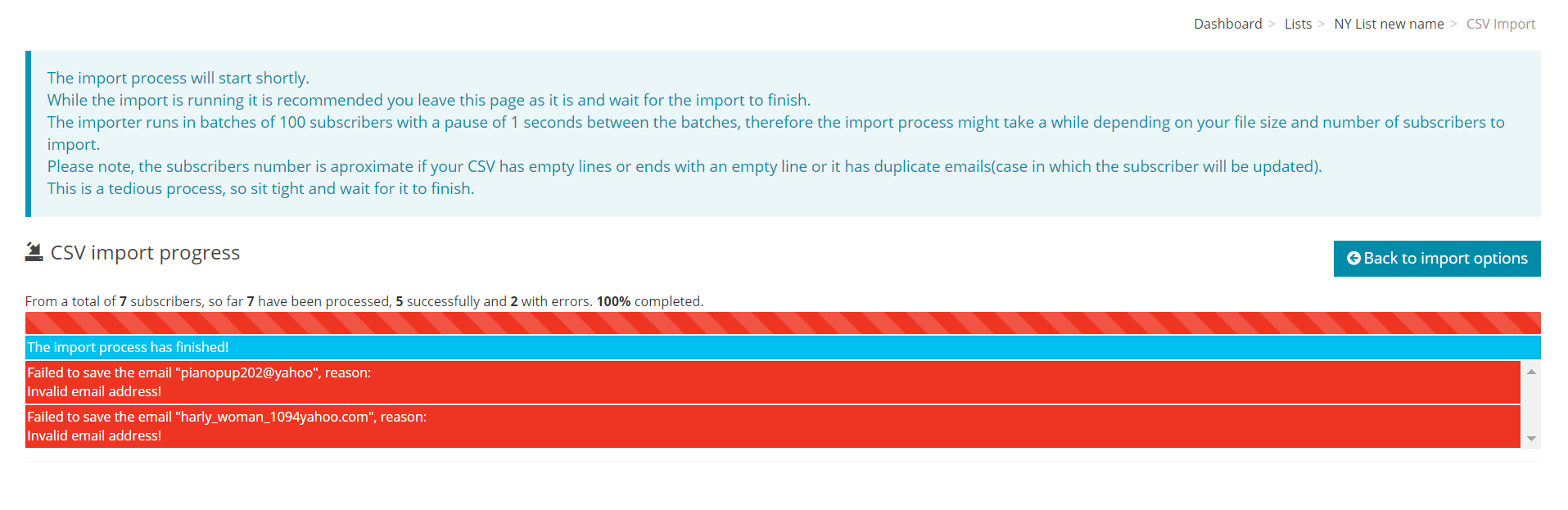 Duplicate and Improper Syntax Email