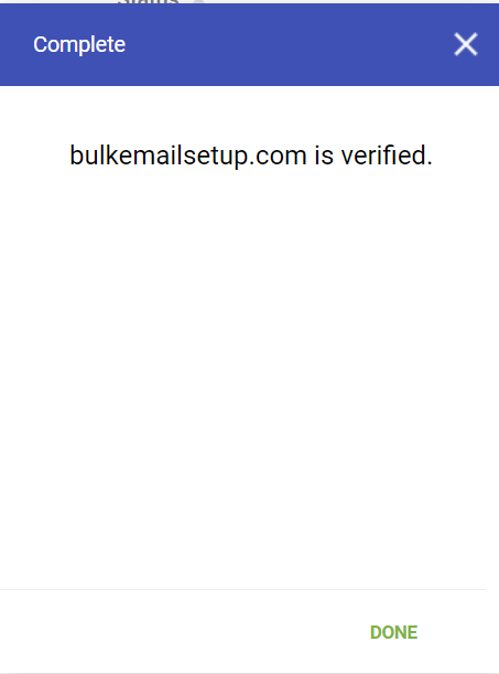 Gmail Postmaster Feedback loop Step 3