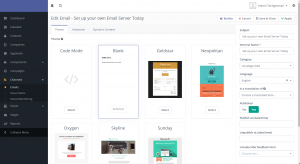 Bulk Email Setup Channels - Emails Edit