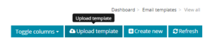 Email Templates- Import/Upload
