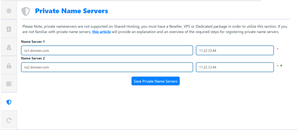 Save-Private-Name-Servers